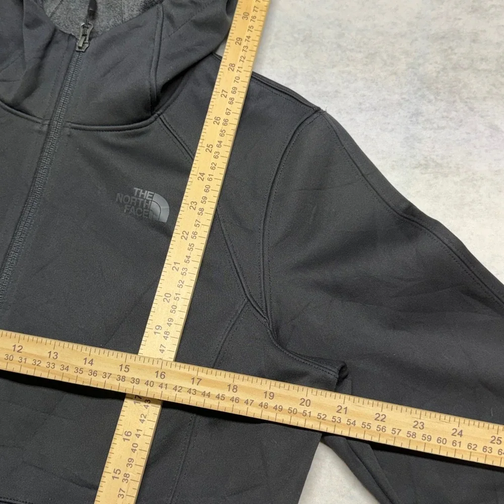 The North Face WindWall Softshell Full Zip Womens Large Black Hooded Jacket